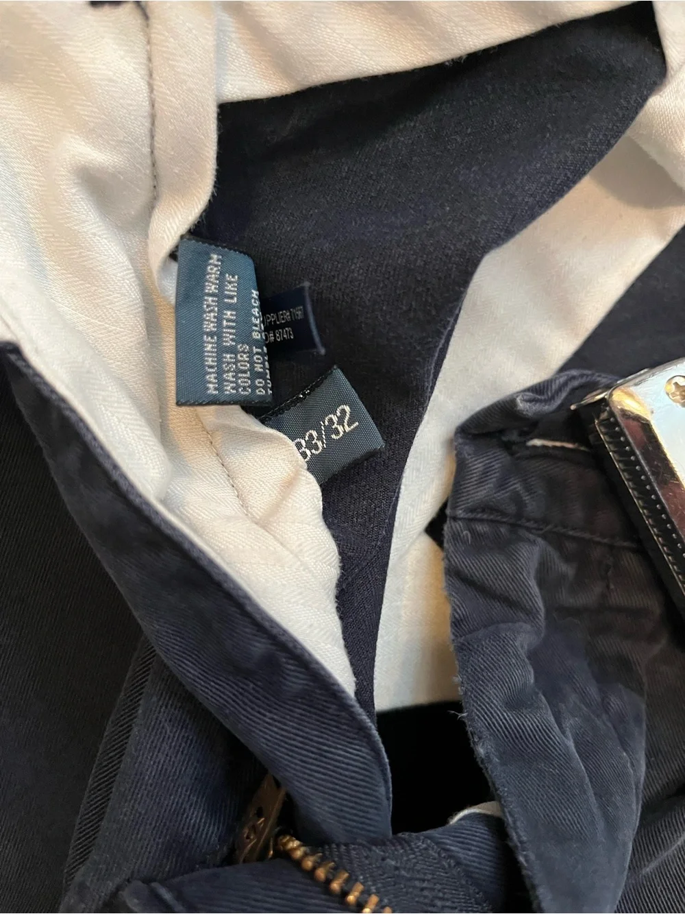 Men's Navy Casual Chino Pants
